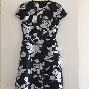 Micheal Kors Collection Jacquard Blk, Silver Dress